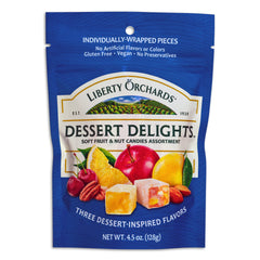 Liberty Orchards piezas envueltas individualmente resaltando frescura y conveniencia