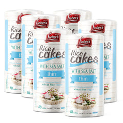 Lieber's vista frontal del pack de 6 con diseño claro y sal marina