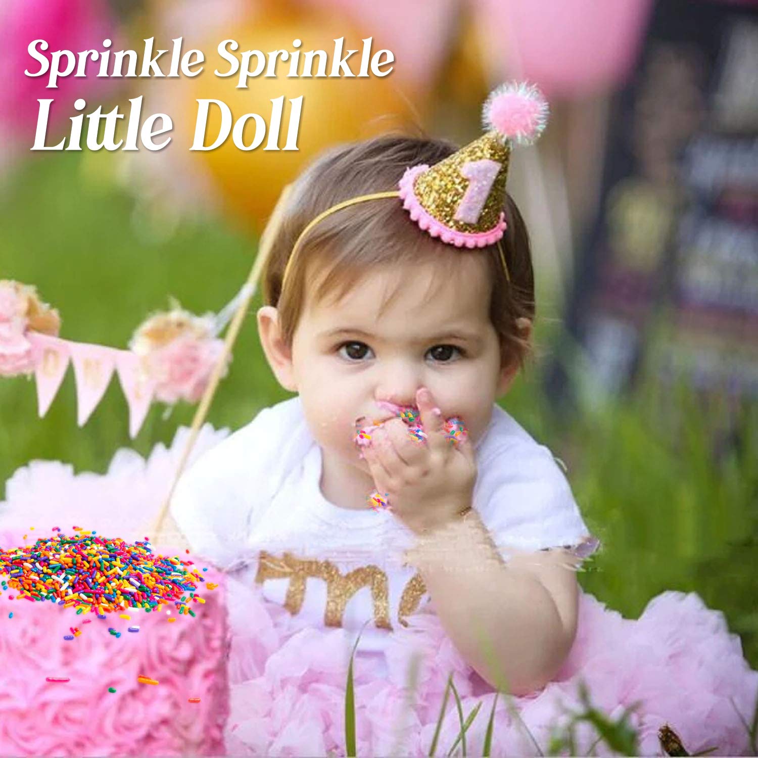 Lieber's sprinkles decorando un cupcake para un acabado profesional