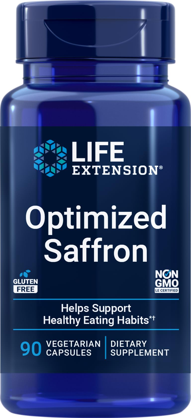 Life Extension frasco delantero con etiqueta clara y beneficios visibles