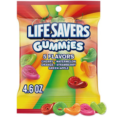 Life Savers bolsa frontal mostrando colores y mezcla, perfecto para compartir