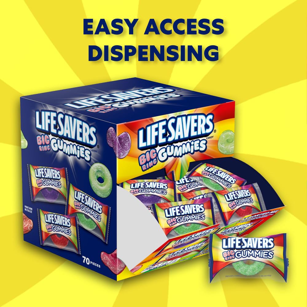 Life Savers gomitas envueltas individualmente ofreciendo higiene y portabilidad