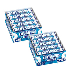 Life Savers paquete frontal mostrando 20 rollos y beneficio frescura inmediata