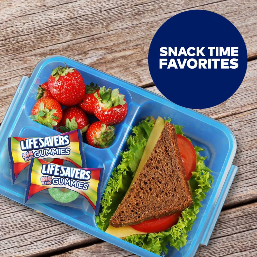 Life Savers etiqueta mostrando sabores variados para identificación rápida