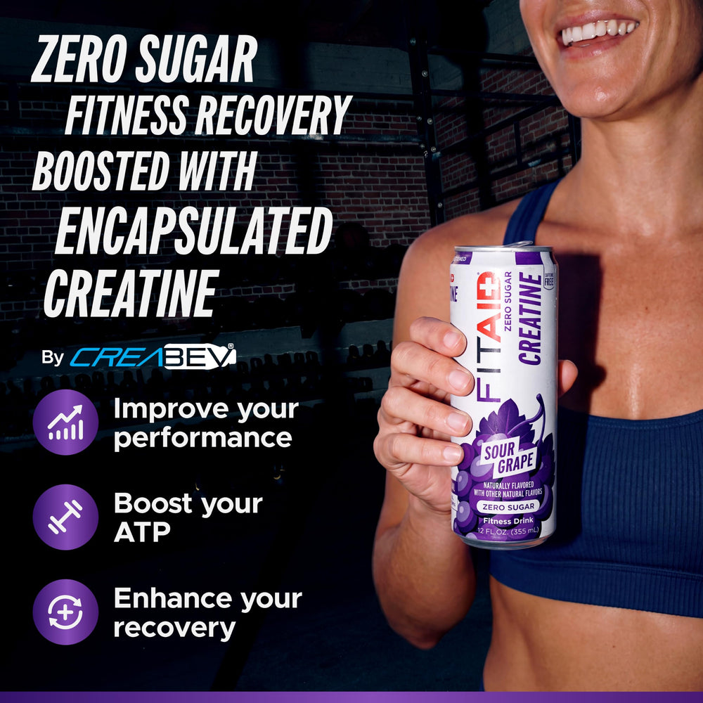 LifeAID FITAID Creatine en manos tras entrenamiento para recuperación inmediata