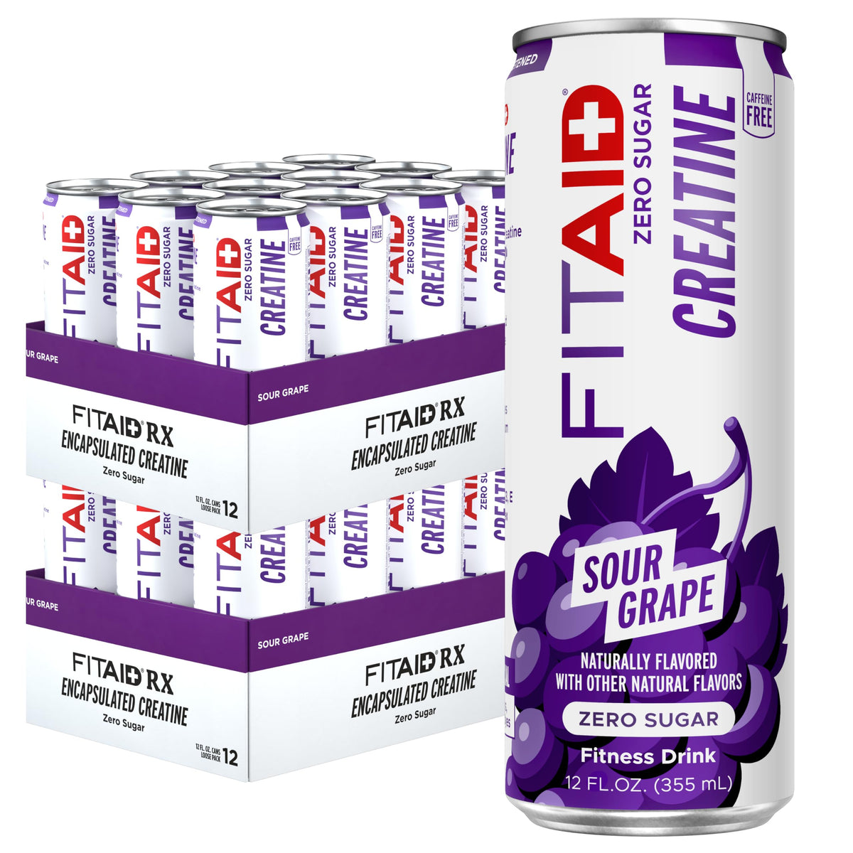 LifeAID FITAID Creatine frente del paquete con beneficio de recuperación rápida