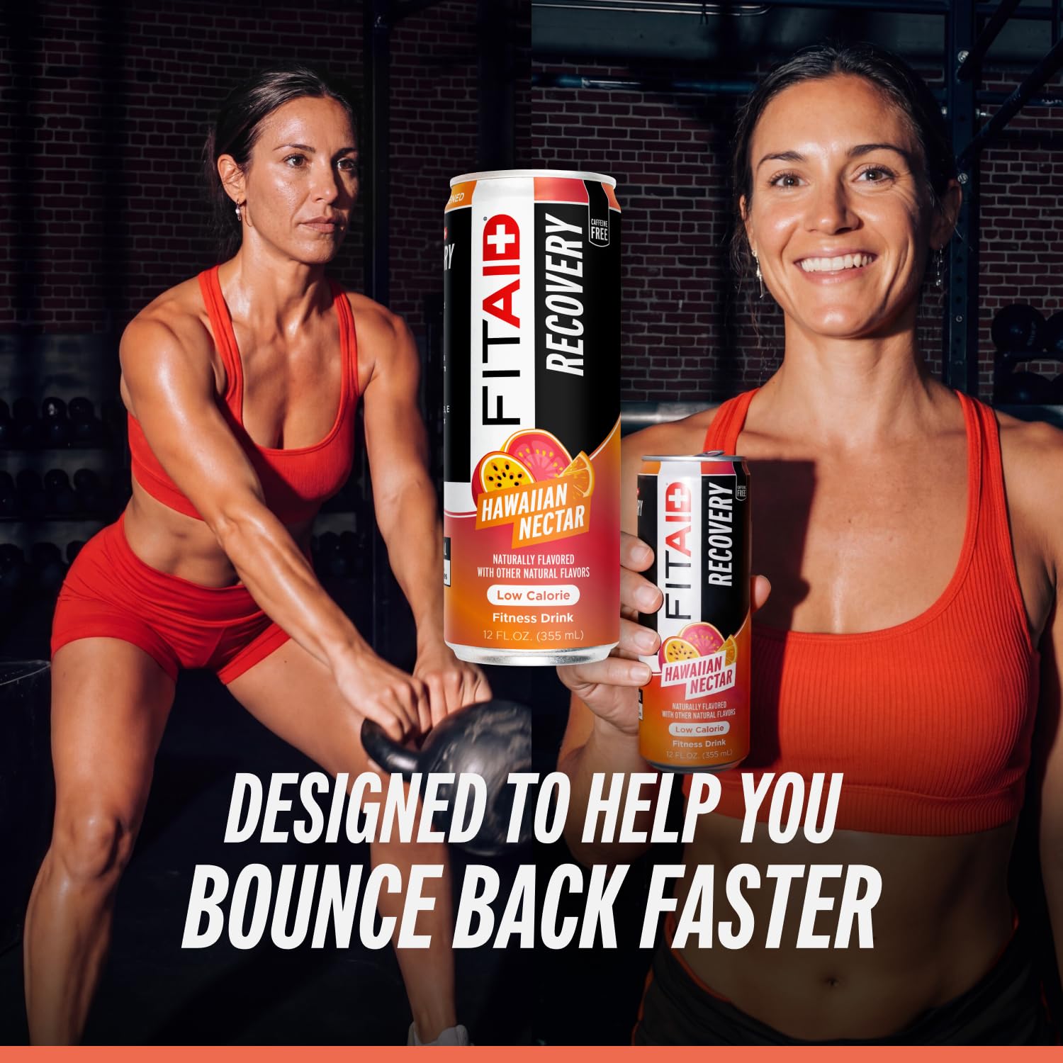 LIFEAID FITAID bebida en manos tras entrenamiento, favorece recuperación rápida