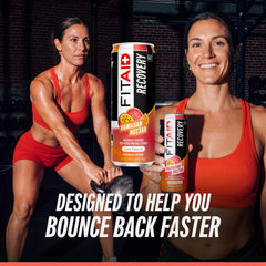 LIFEAID FITAID bebida en manos tras entrenamiento, favorece recuperación rápida