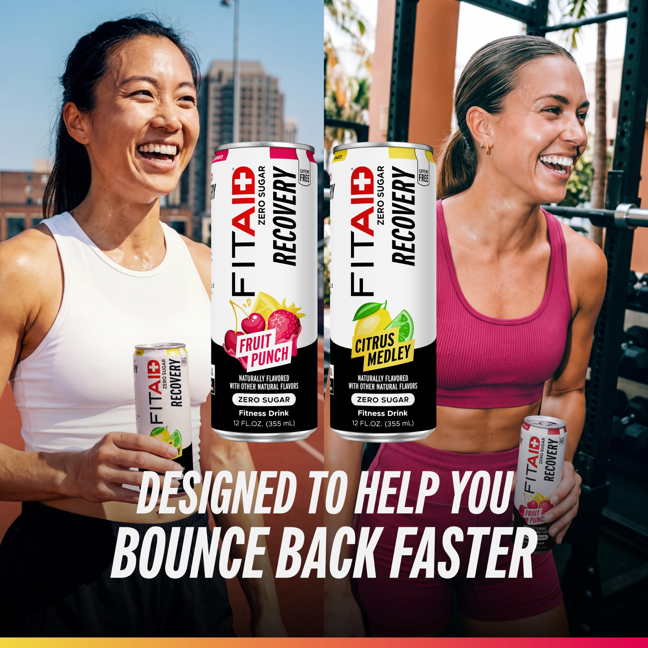 LIFEAID FITAID 12-pack con latas para comparar escala y cantidad