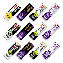 LIFEAID pack frontal de latas mostrando variedad y conveniencia