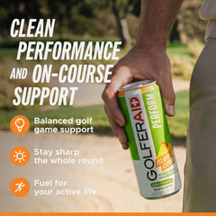LIFEAID GOLFERAID lata abierta revelando carbonatación y frescura