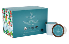 LIFEBOOST caja frontal mostrando pack de 10 cápsulas y beneficios orgánicos