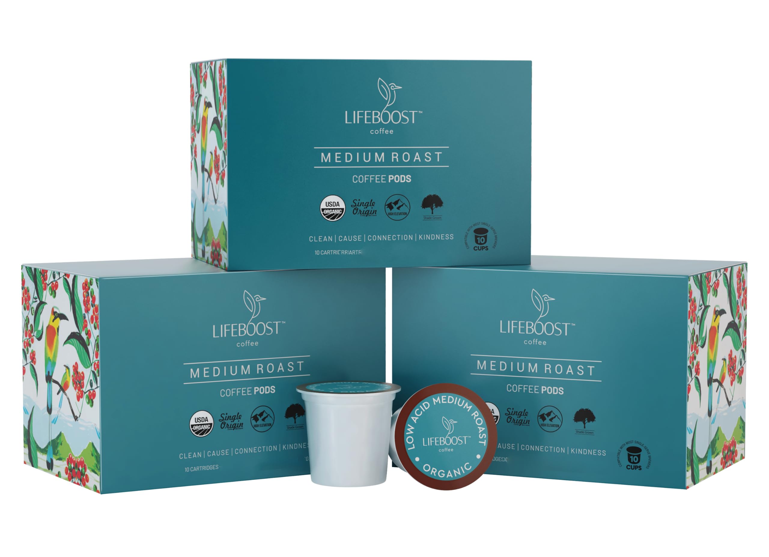 LIFEBOOST embalaje abierto con 10 unidades listo para almacenar