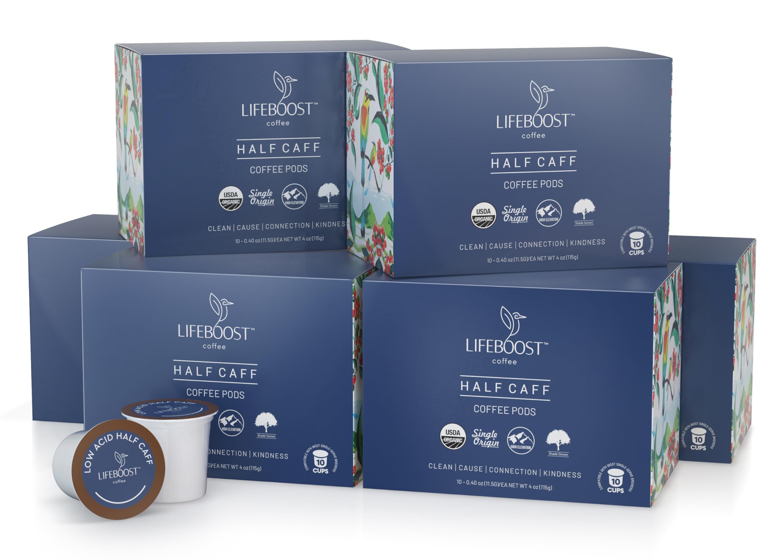 LIFEBOOST ambiente de desayuno mostrando cápsulas en uso diario confortable