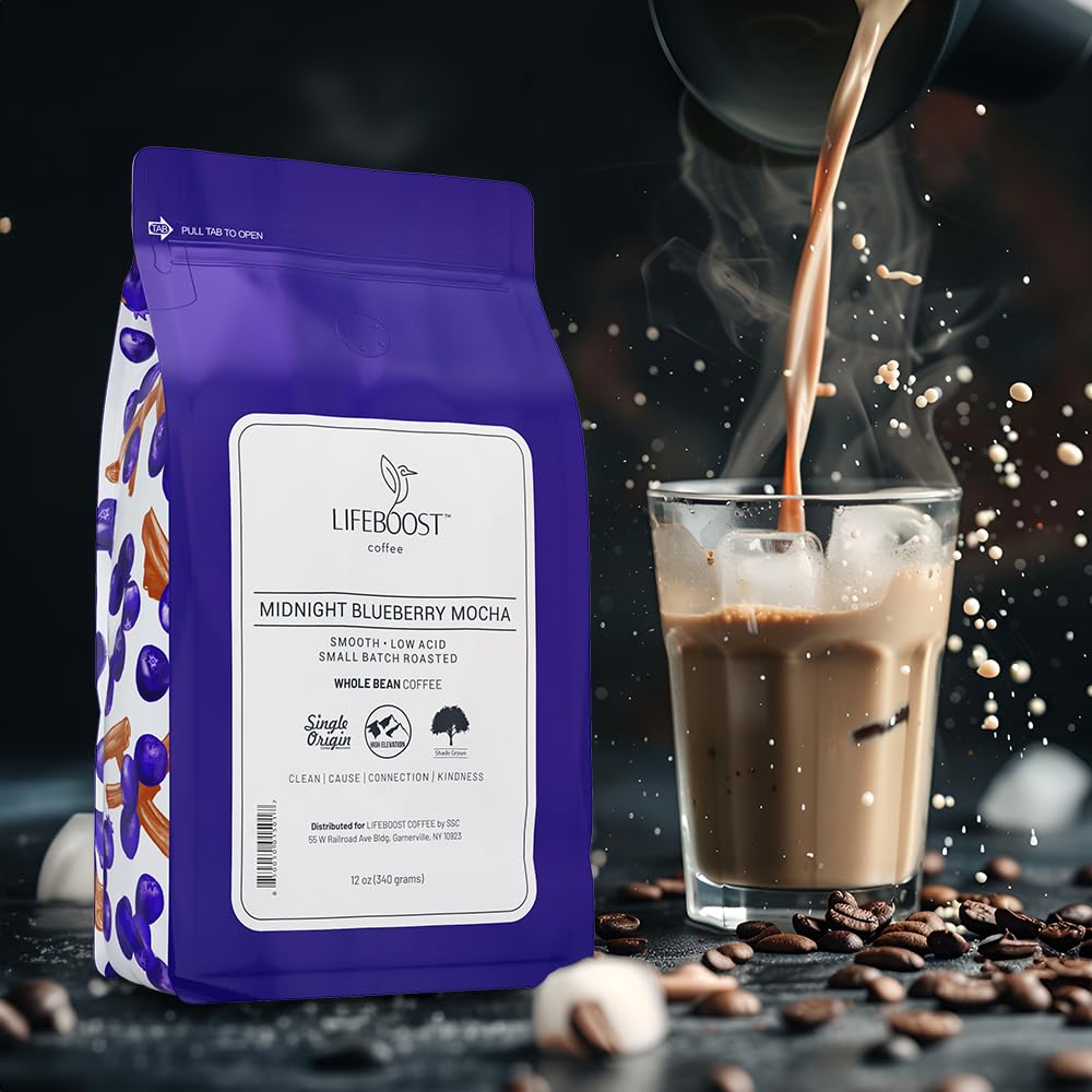 LIFEBOOST primer plano de granos enteros destacando textura y frescura para moler