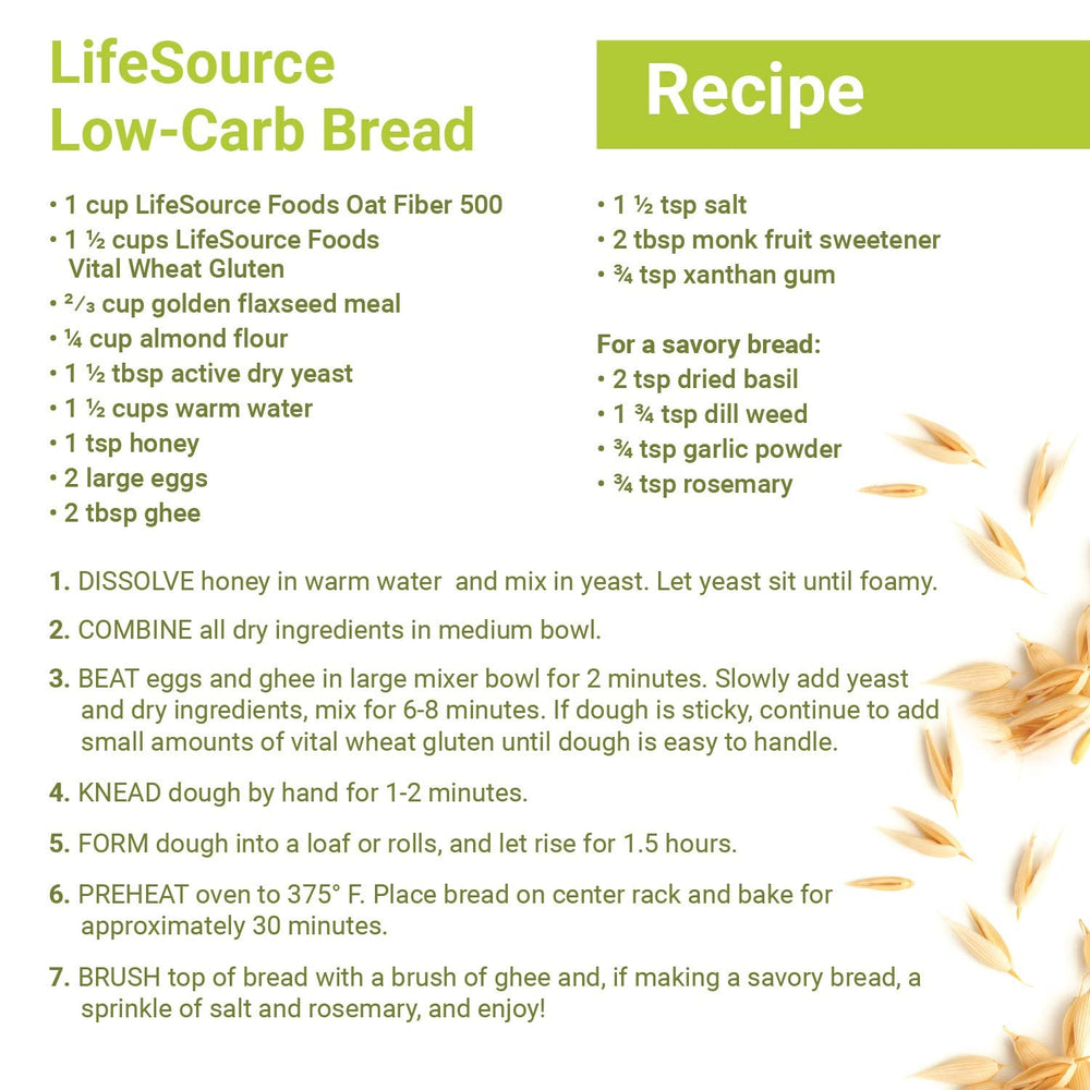 LifeSource Foods galletas horneadas usando fibra para mejor textura