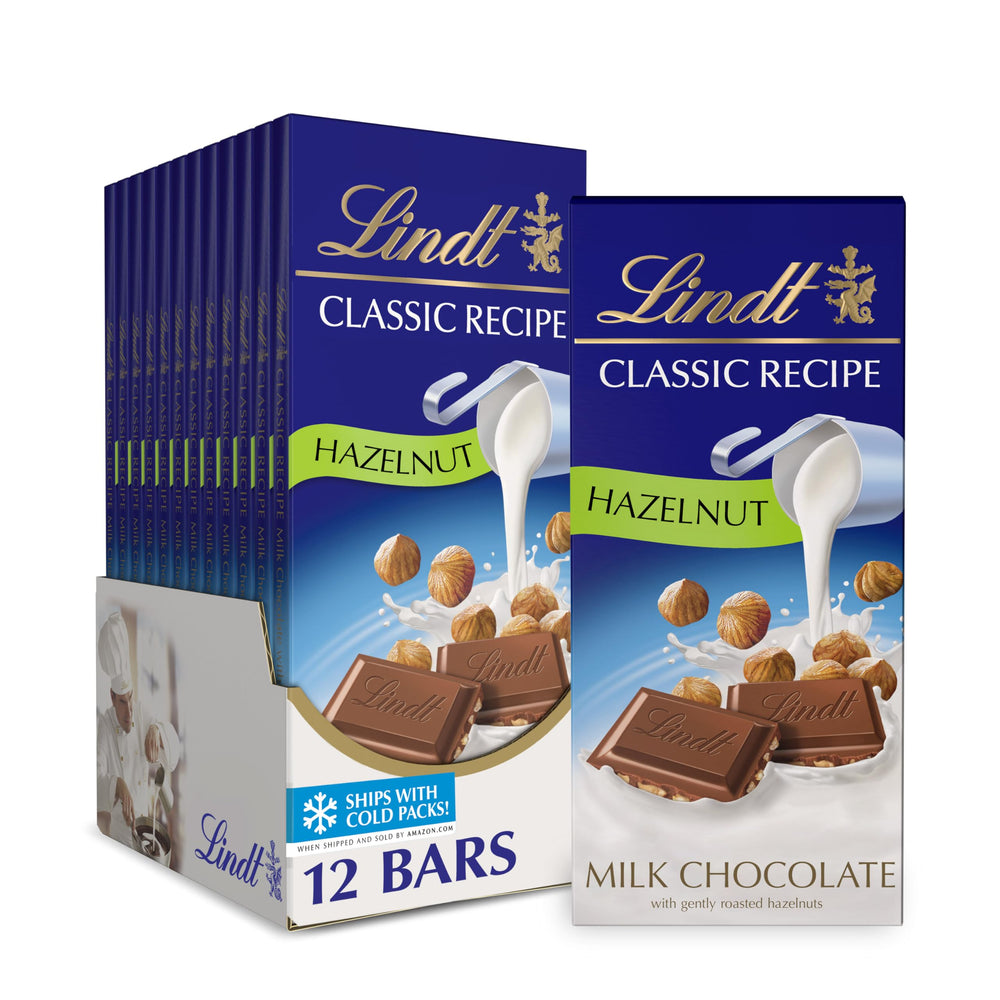 Lindt vista frontal del empaque con presentación y atractivo elegante