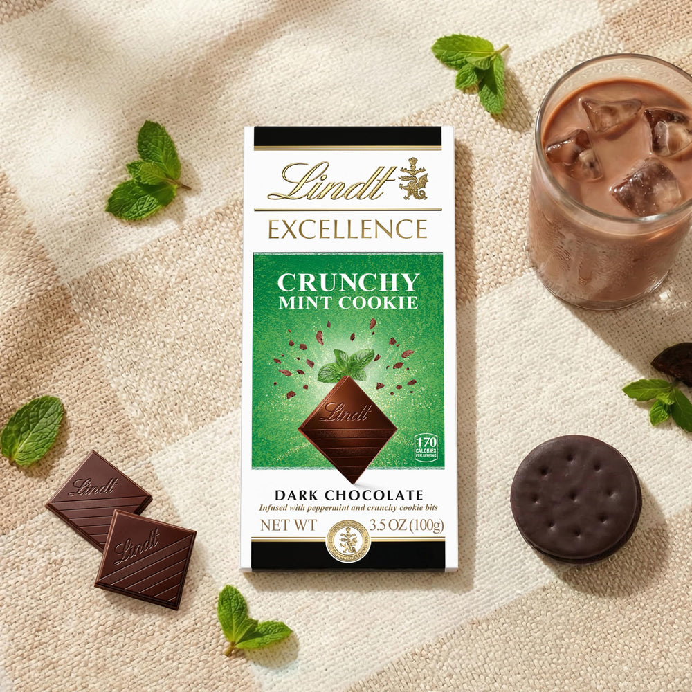 Lindt trozos de galleta incrustados que añaden crujiente al bocado