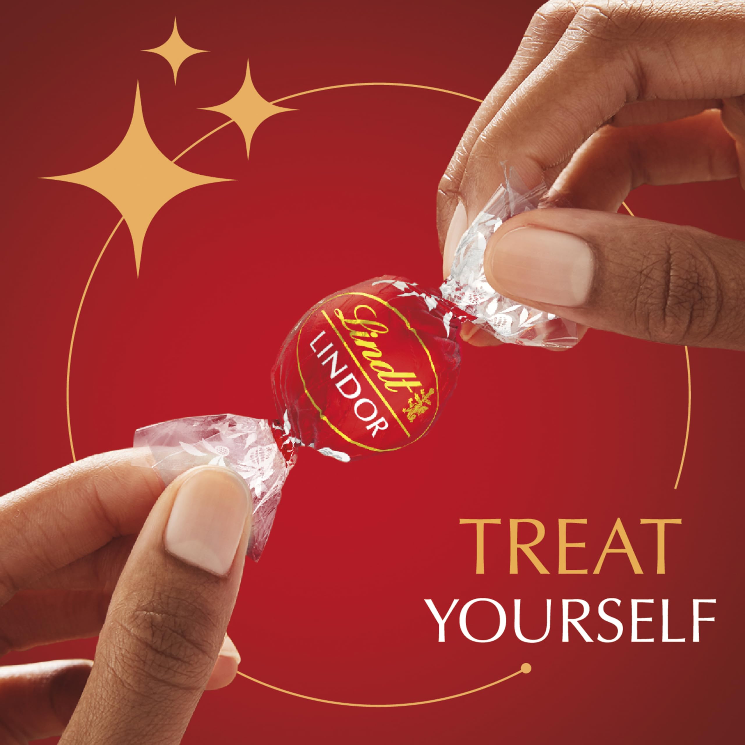 Lindt detalle de textura de la cáscara y centro fundente