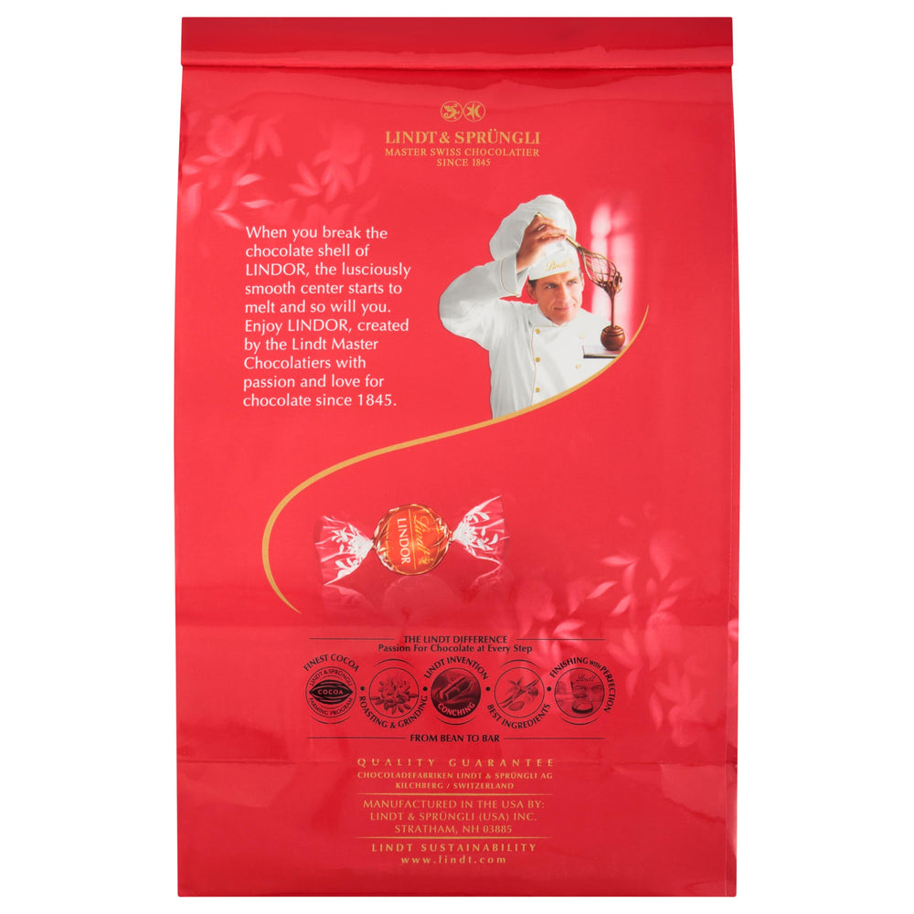 Lindt LINDOR bolsa presentada como regalo elegante para ocasiones