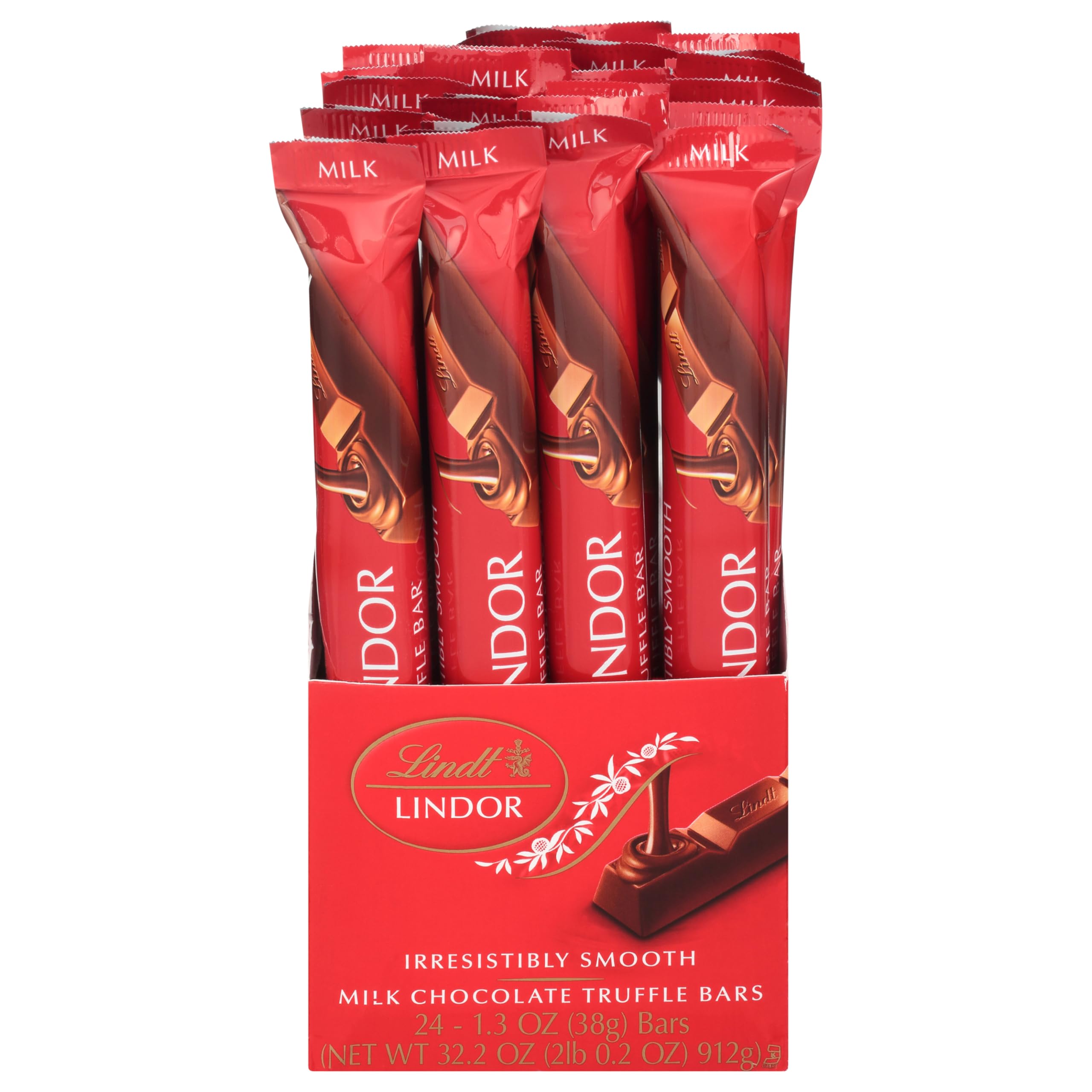 Lindt LINDOR barrita sobre mesa de cafetería ilustrando uso como snack