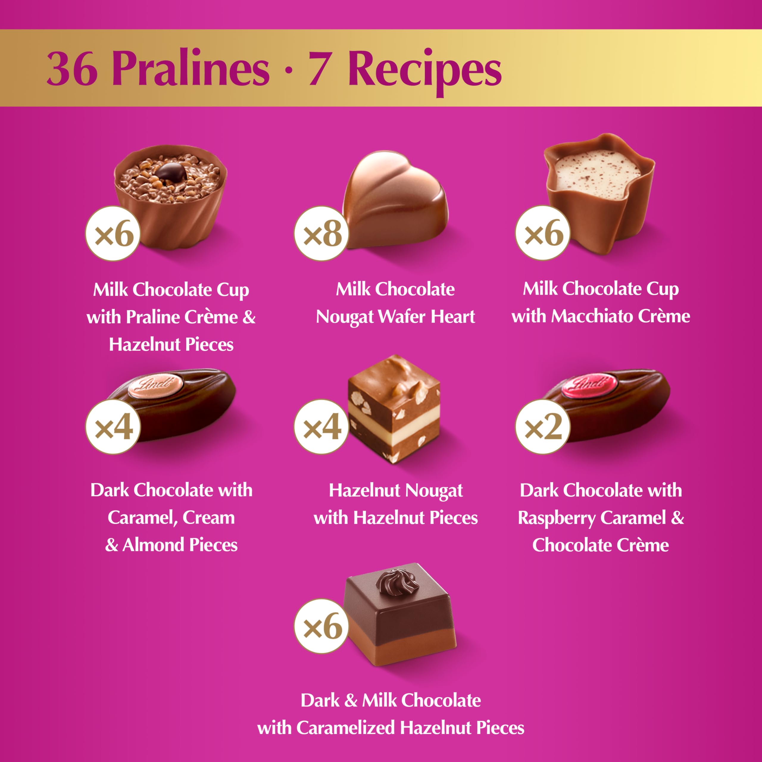 Lindt mini praline en mano mostrando tamaño práctico y porción