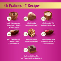 Lindt mini praline en mano mostrando tamaño práctico y porción