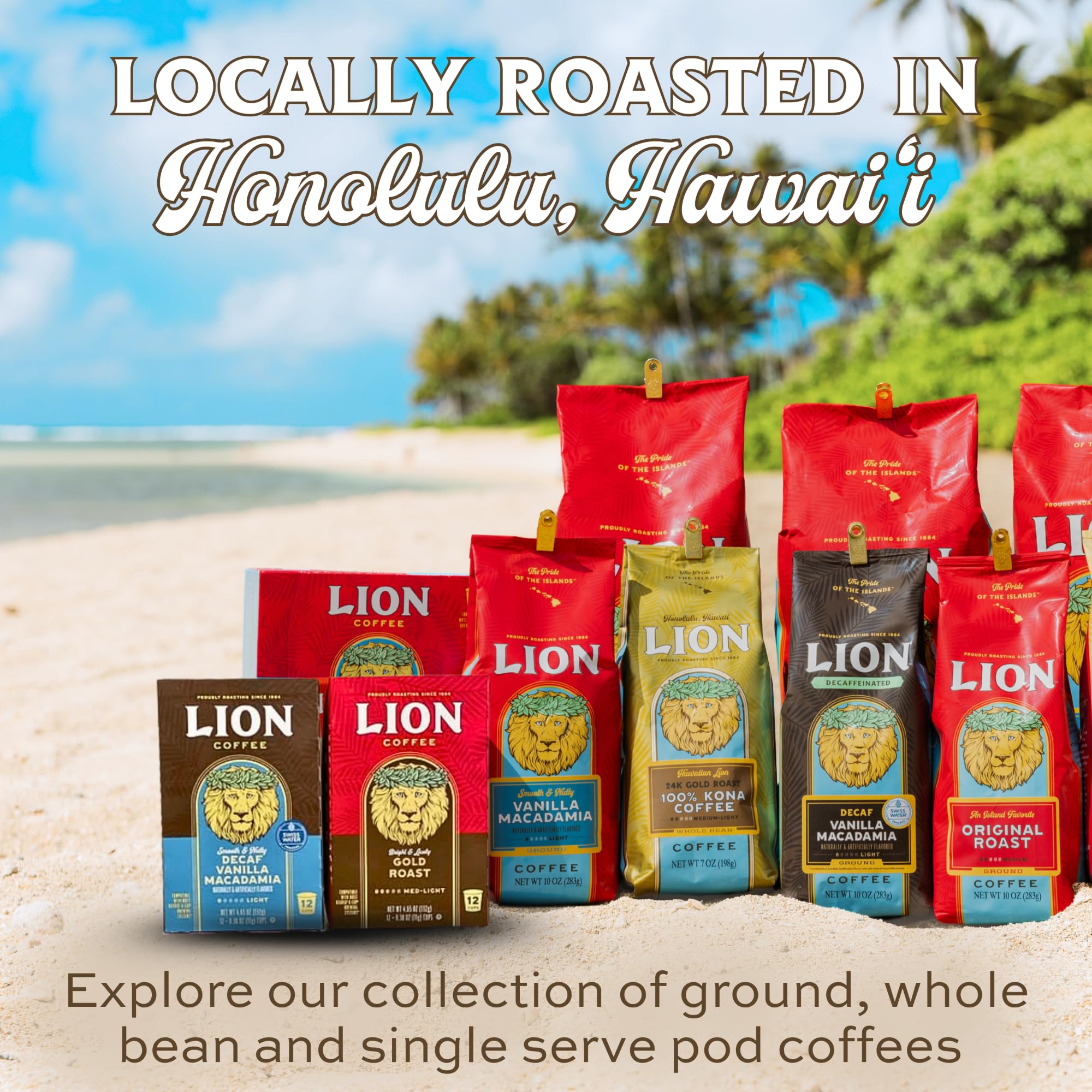 Lion Coffee escena de desayuno con cápsulas, aporta sabor tropical a la mañana