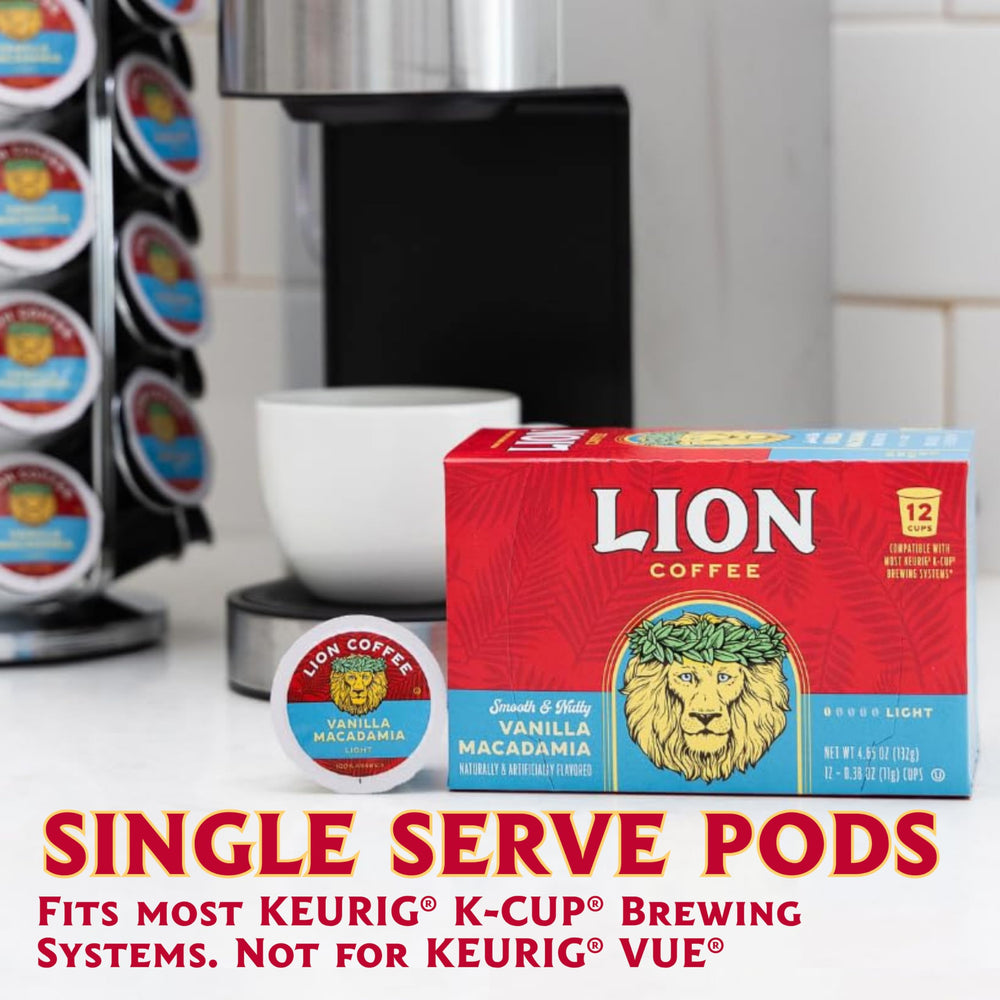Lion Coffee espuma en taza mostrando textura cremosa y aroma invitante