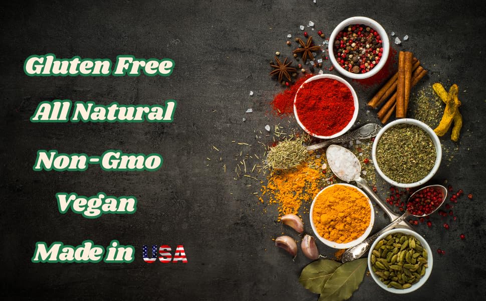 Lion Spice Co etiqueta con lista de ingredientes naturales