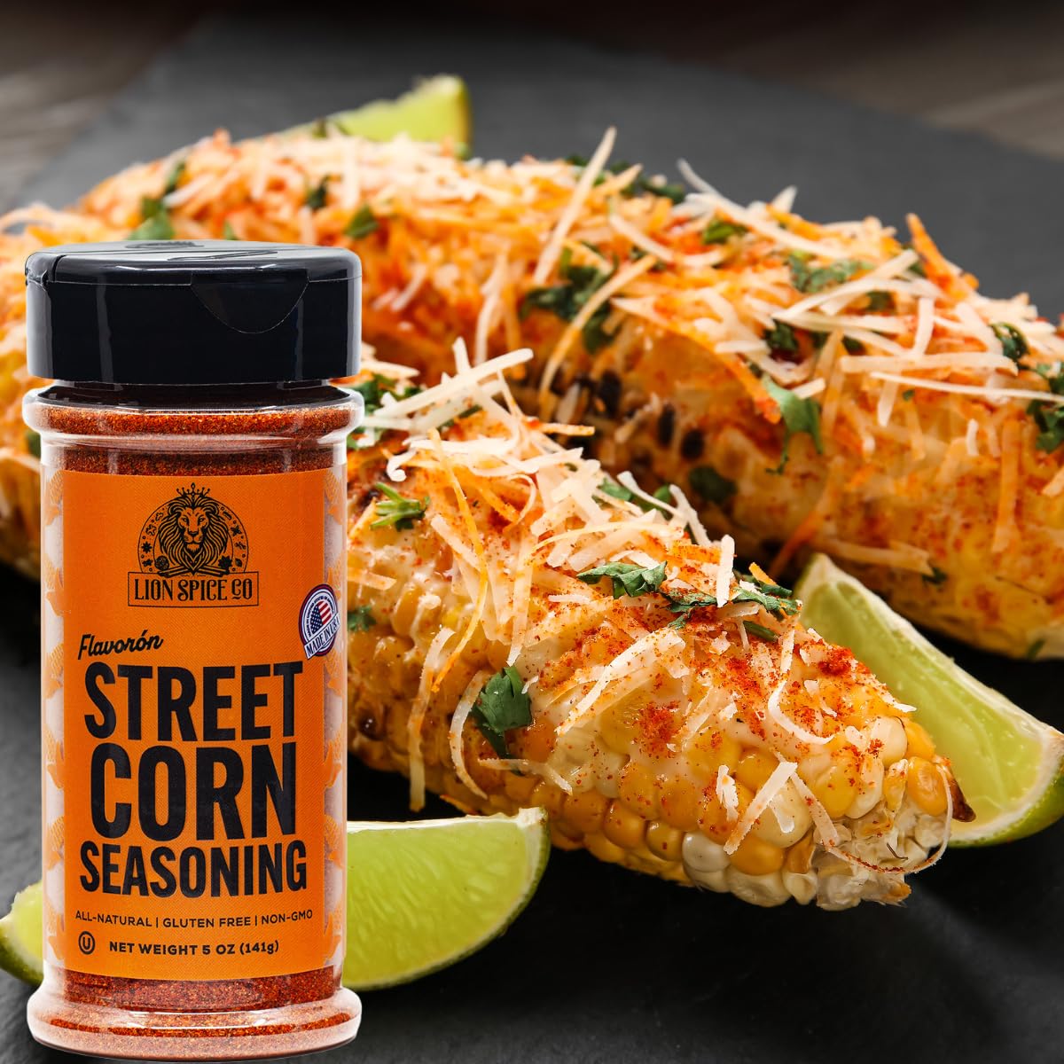 Lion Spice Co palomitas con sazón, snack gourmet rápido