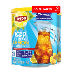 Lipton bote frontal mostrando diseño y rendimiento para 28 cuartos