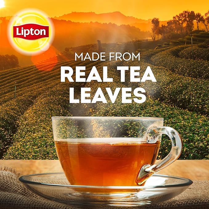 Comparativa de tamaño Lipton 100 bolsas por paquete para planificación de stock