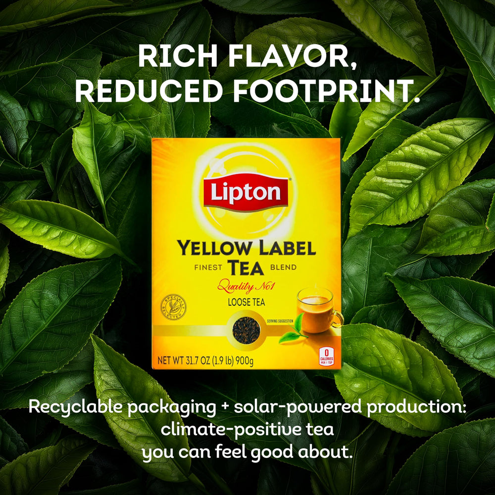 Lipton en escena de desayuno con pan y frutas, complemento energizante
