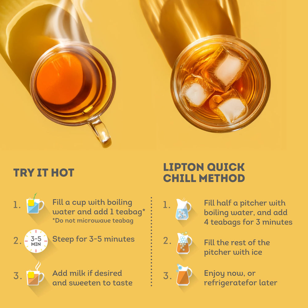 Lipton etiqueta del frasco con información clara y atractiva