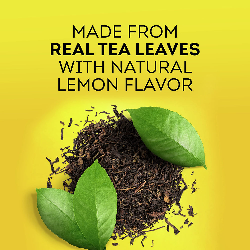 Lipton etiqueta con instrucciones claras y rendimiento por bote