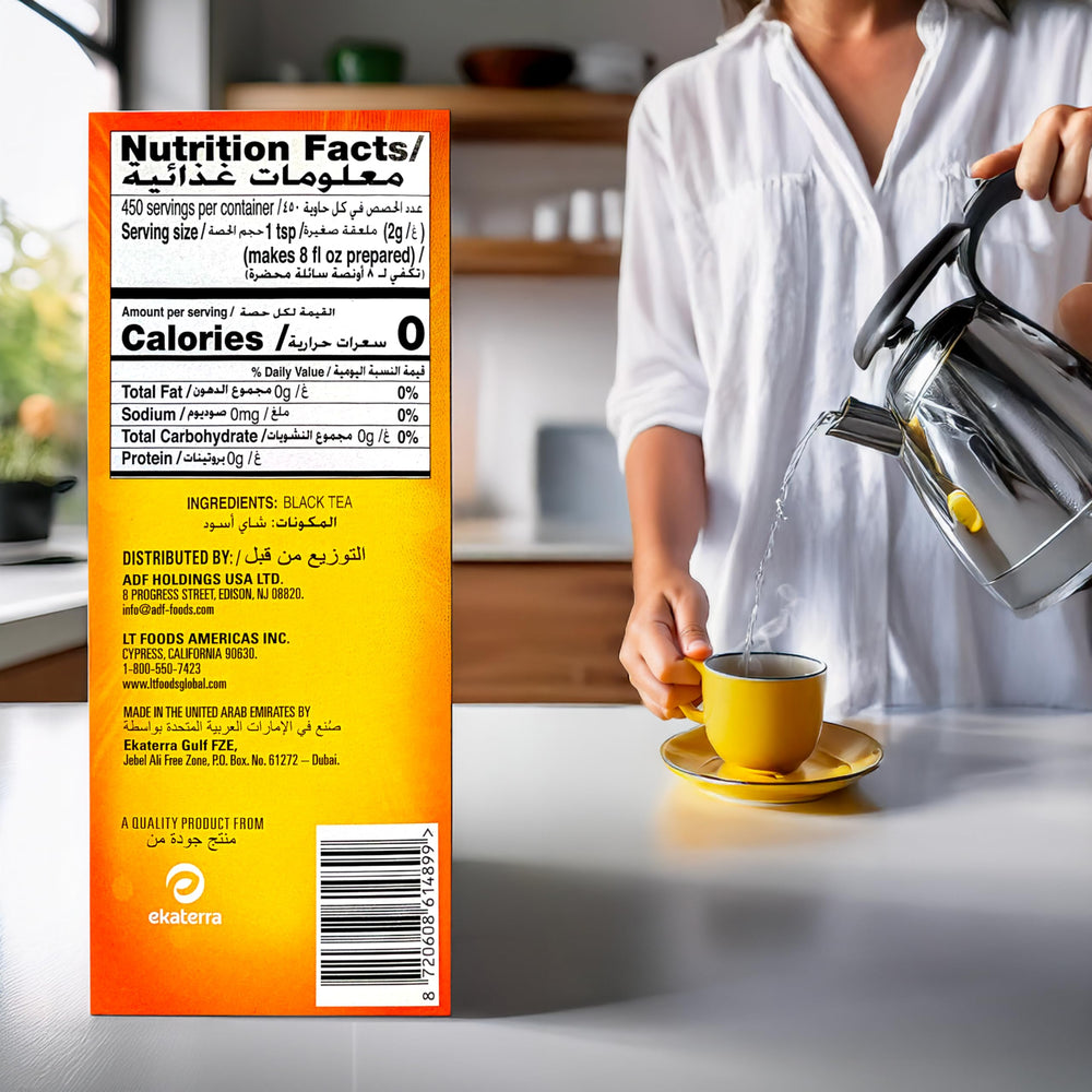 Lipton hojas de té suelto abiertas, textura que garantiza sabor intenso
