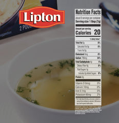 Gefen Lipton mezcla preparada como dip servida en plato, listo para compartir