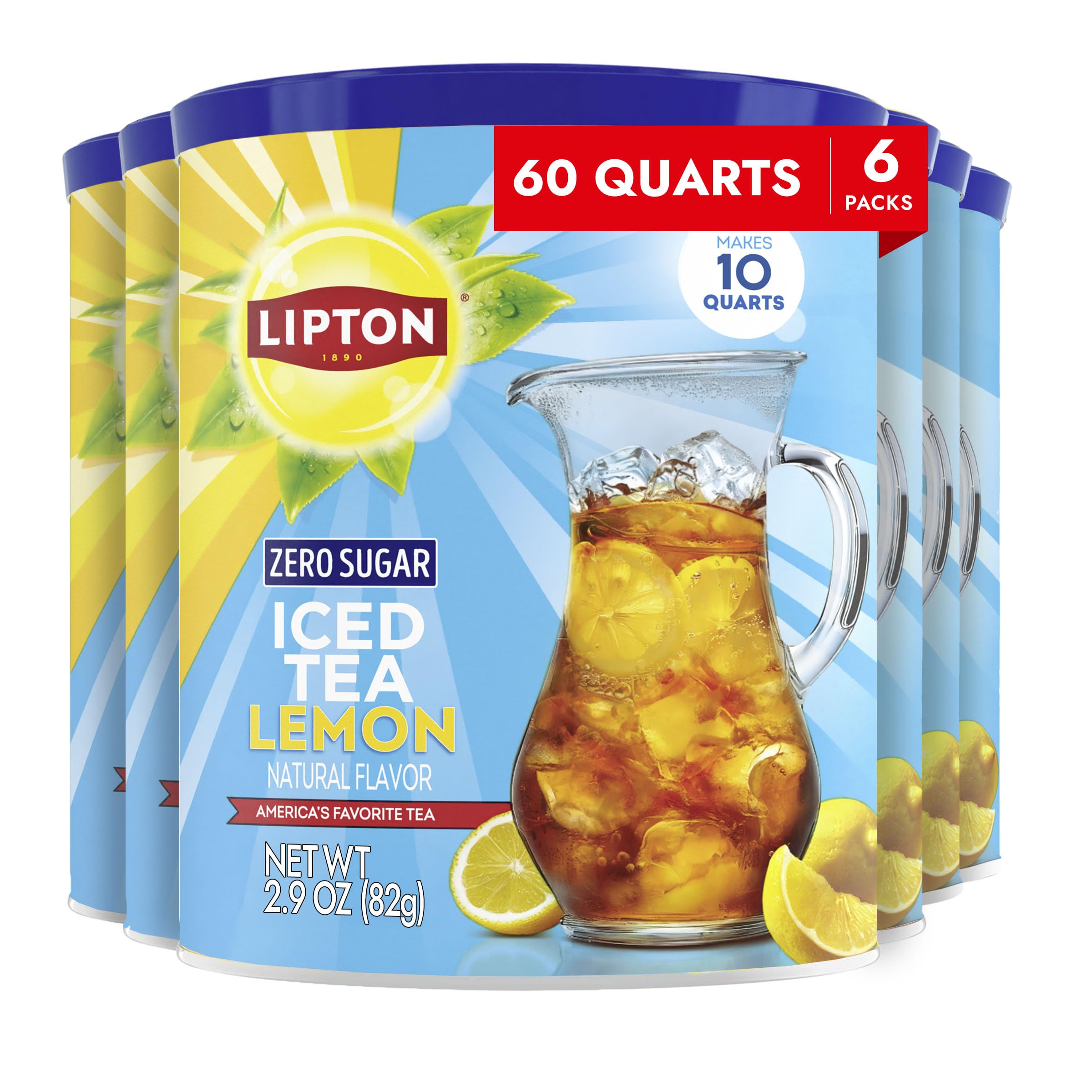 Lipton empaque frontal mostrando el pack de 6 y ahorro inmediato