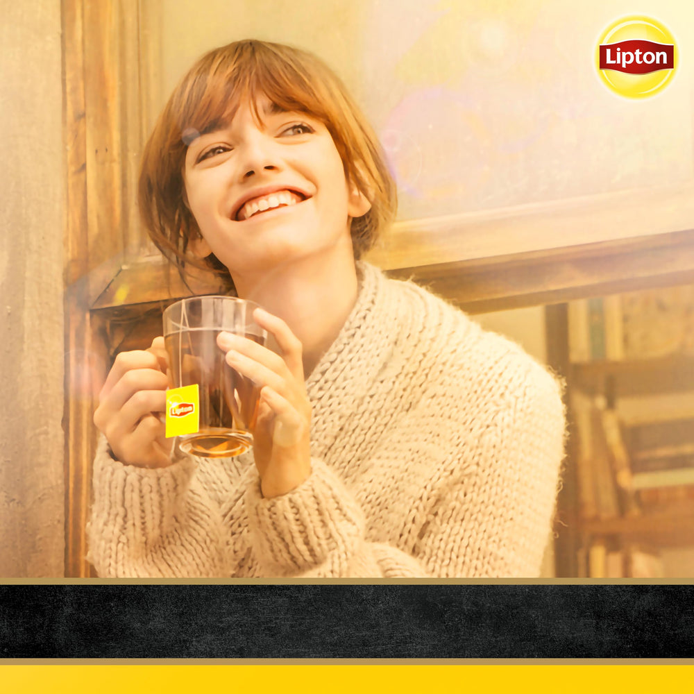 Lipton taza caliente listando un sabor equilibrado