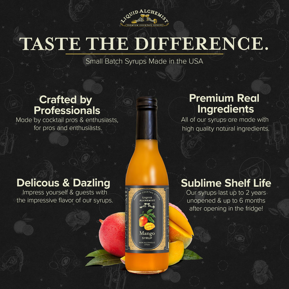 Liquid Alchemist botella junto a objetos cotidianos para comparar escala y porciones