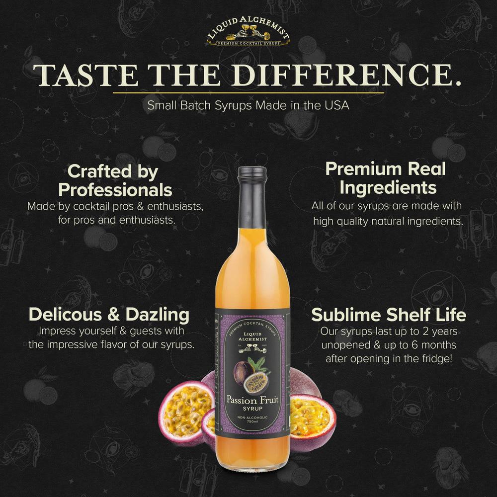 Liquid Alchemist mocktail y té fríos realzados con sabor tropical natural