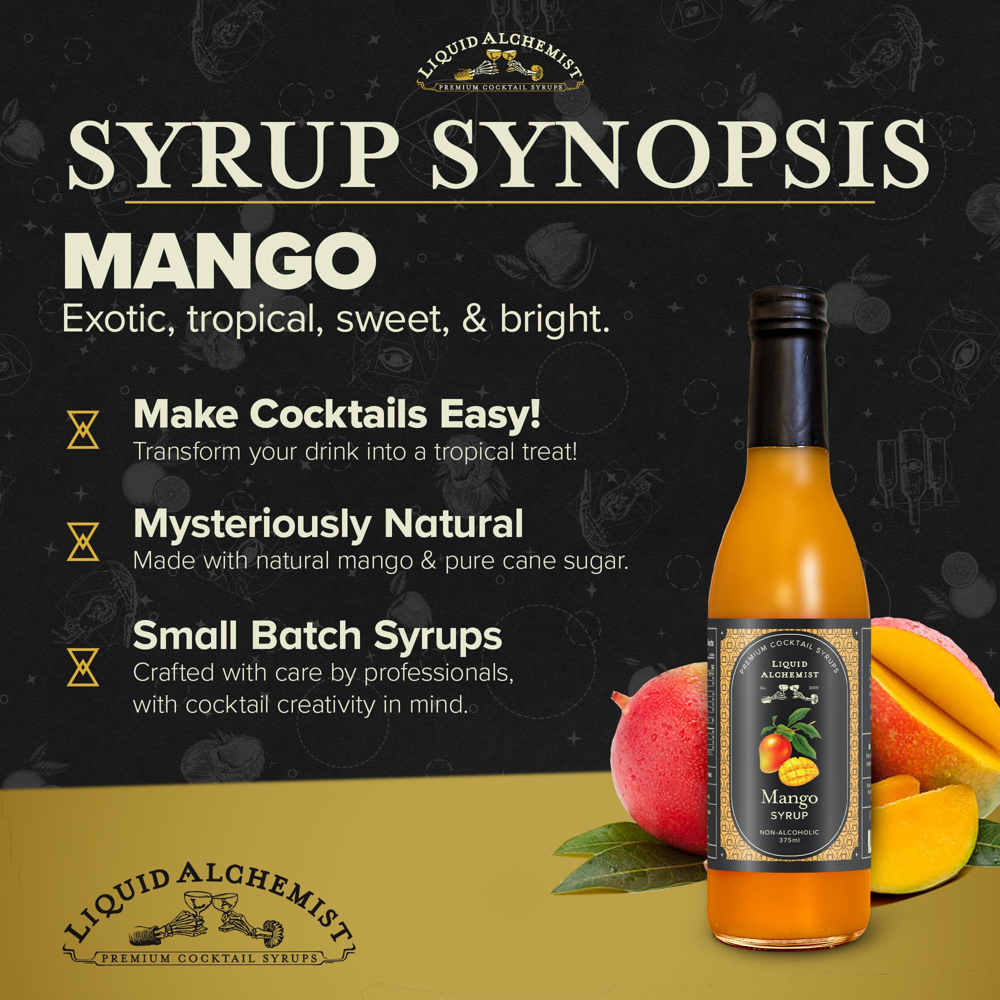 Liquid Alchemist textura de pulpa de mango que muestra consistencia y sabor real