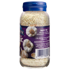 Litehouse primer plano del ajo liofilizado con textura y potencia de sabor