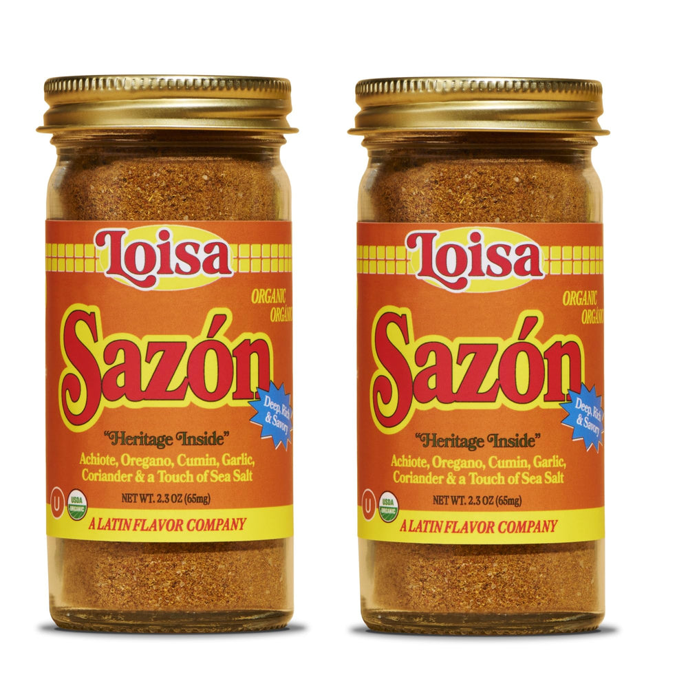 Loisa pack doble de sazonadores mostrando frascos y conveniencia