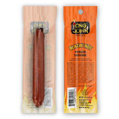 Long John Snacks primer plano de textura del corte, carne firme y jugosa