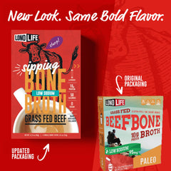 LonoLife polvo de caldo detalle de textura fina y fácil disolución para bebidas calientes