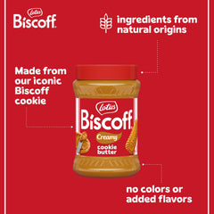 Lotus Biscoff frasco abierto untando tostada sabor caramelo