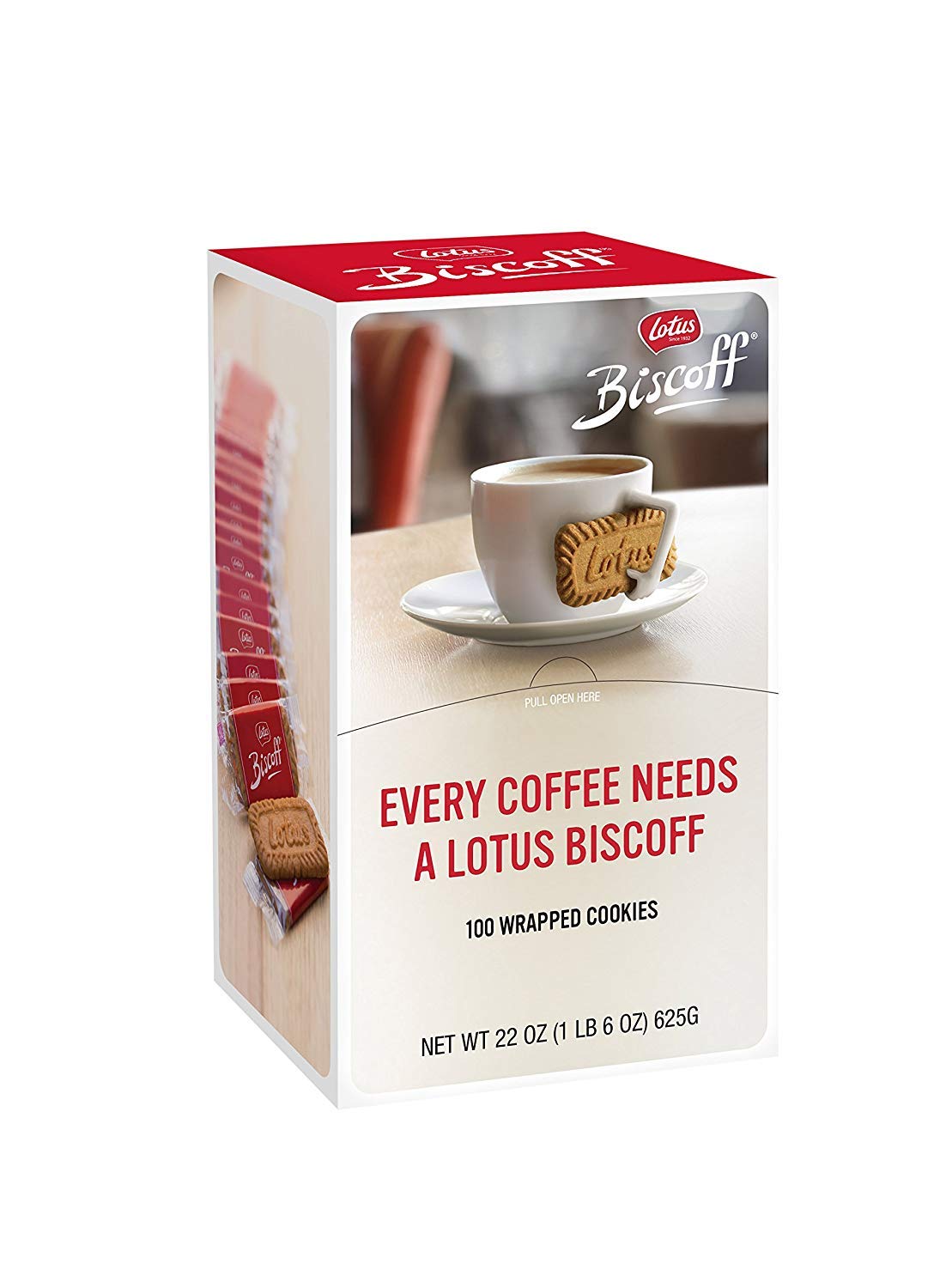 Lotus Biscoff caja dispensadora frontal, práctica para oficinas