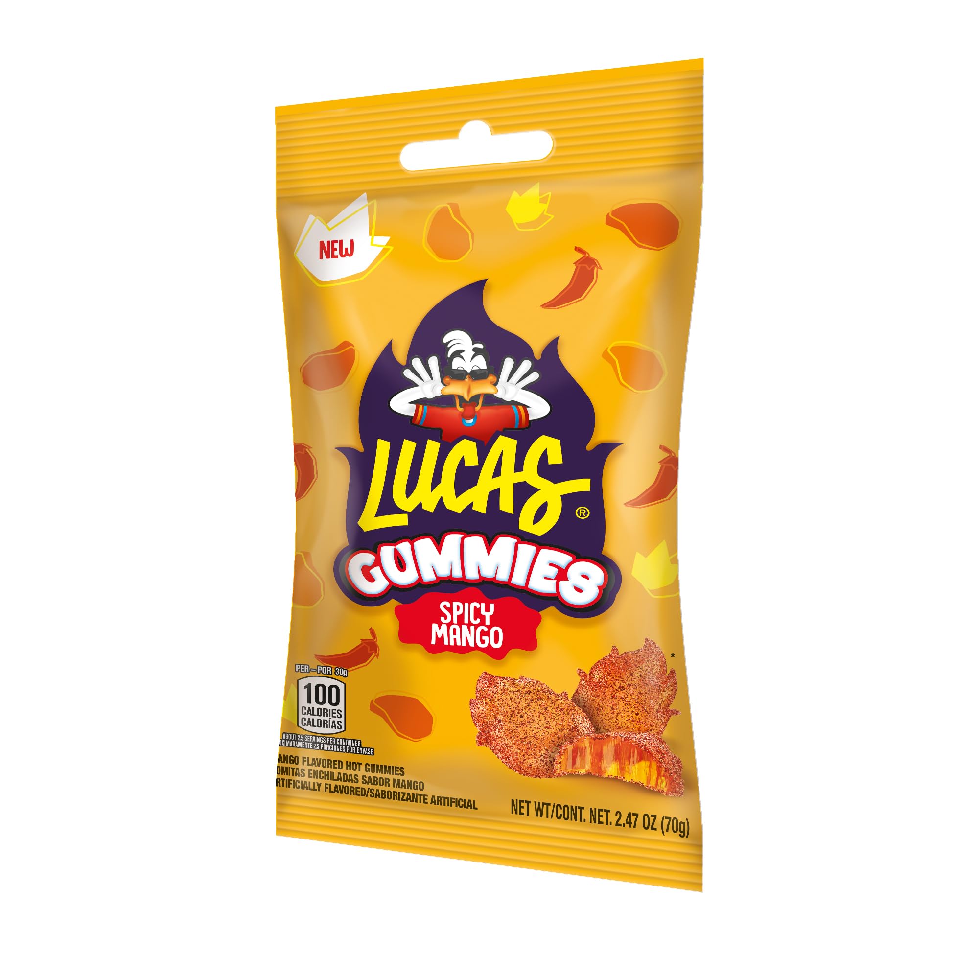 Lucas etiqueta con ingredientes y datos nutricionales para transparencia